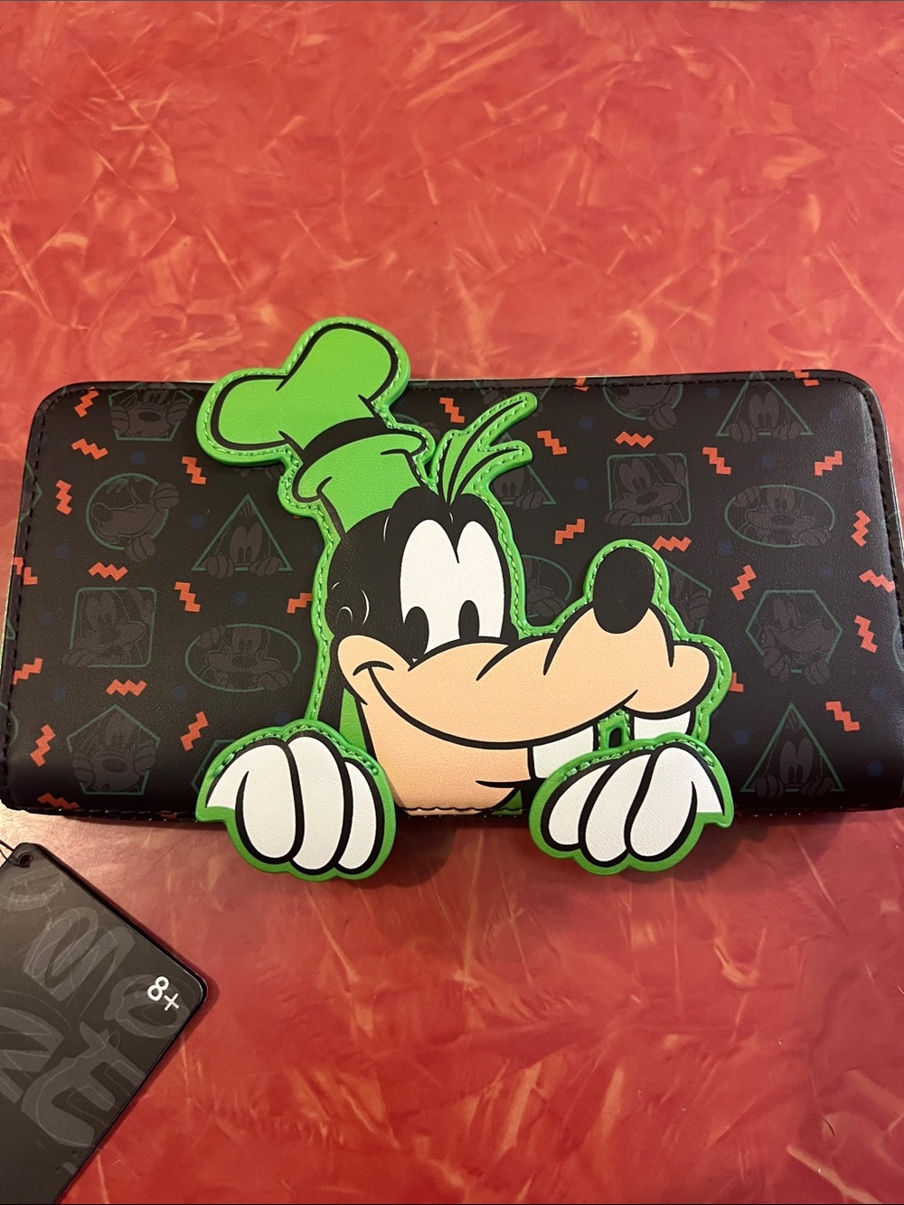 Loungefly x Disney Goofy Wallet with Bright Green Accent